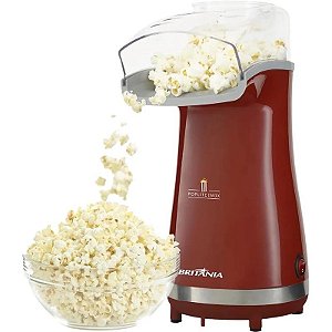 Máquina Elétrica de Pororo Britânia BPI01VI Poplite Inox 1200W - 220V/60Hz Vermelha