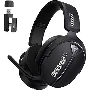 Fone de Ouvido Gamer Onikuma GT887 Wireless RGB - Preto