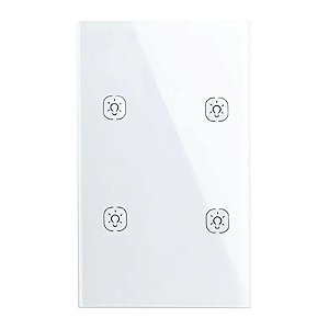 Interruptor Smart de Parede Homie ZN-U04U (HSS04TR) Zigbee (4 Botões Touch)