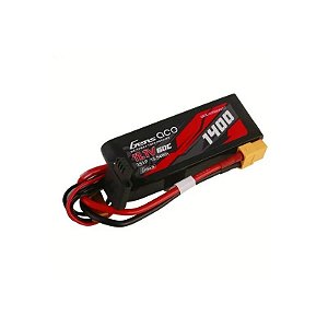 Bateria Gens Ace 11.1V 1400MAH 60C 3S Lipo G-Tech XT60