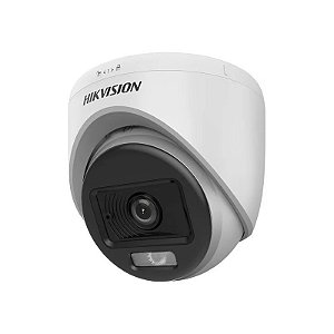 Câmera de Vigilância Hikvision Domo DS-2CE70DF0T-LPFS 2.8MM Colorvu - Branco/Preto