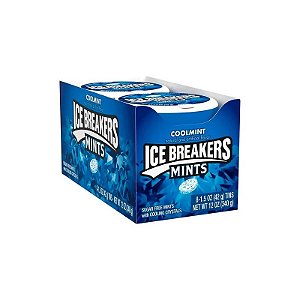 Caixa de Balas Icebreakers Hortelã Gelada 8X42G