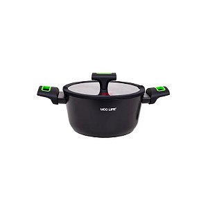 Panela Antiaderente de Indução Ucc Life, 20 CM, Preta