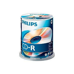Tubo de CD Philips Virgem - 100 Unidades