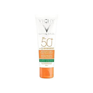 Protetor Solar Vichy Capital Soleil Matificante 3 Em 1 FPS 50+ - 50ML