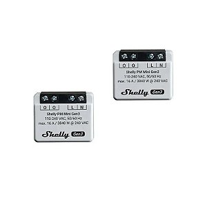 Interruptor Smart Shelly PM Mini GEN3 X2 FG3800235261620