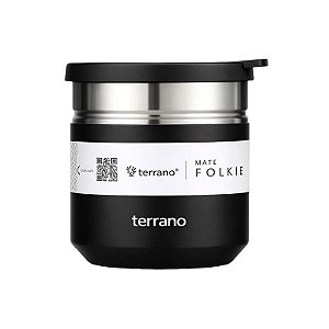 Cuia Terrano Mate Folkie - Preto