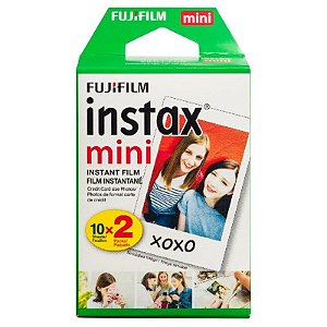 Película Fujifilm Instax mini 6,2cm x 4,6cm - 20 Folhas