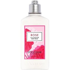Loção Corporal L'Occitane com Leite Perfumado Rosa 250ml