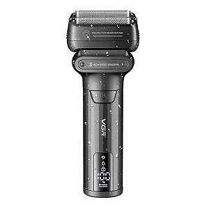 Barbeador VGR Voyager Professional de Foil V-368 - Preto