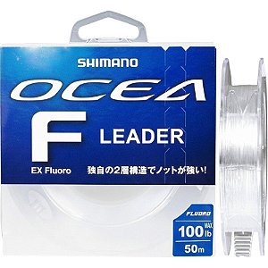 Linha de Monofilamento Shimano Ocean F EX Fluoro Leader 100lb 50m