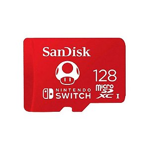 Cartão de Memória SD Sandisk 128GB 100MB/s Nintendo Switch