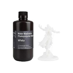 Resina para Impressora 3D Elegoo Lavável com Água 1.0 - Branco 1KG