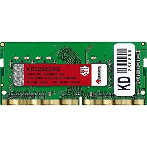 Módulo de memória para notebook 4GB Keepdata DDR4 3200MHz KD32S22/4G
