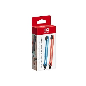 Kit 2 Pulseiras para Joy-Con Nintendo Switch 2 - Azul e Vermelho