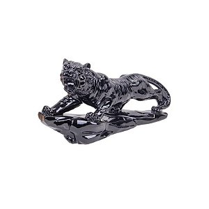 Estátua Decorativa de Leão 45 cm Preto