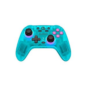 Controle GameSir Tan sem fio para Nintendo Switch/ PC/ Steam/ iOS/ Android - Verde/ Transparente