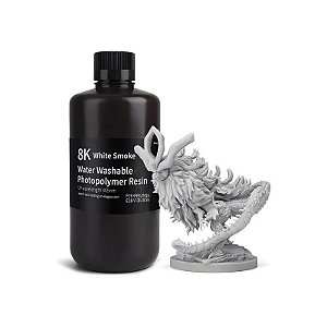 Resina para Impressora 3D Elegoo 8K Water-Washable - Space White 1KG