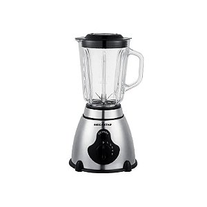 Liquidificador Megastar KC1936C 500 Watts 5 Velocidades 220V ~ 50/60 HZ - Prata/Preto