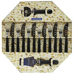 Kit para Pizza Tramontina 25099/022 (14 Peças) Preto