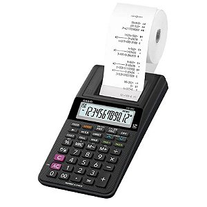 Calculadora Casio com Impressora HR-8RC (12 Dígitos) - Preto