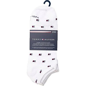 Meias Tommy Hilfiger THM211FN02 001 Masculina (3 Pares)