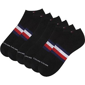 Meias Tommy Hilfiger THM233NS03 001 - Masculina (3 Pares)