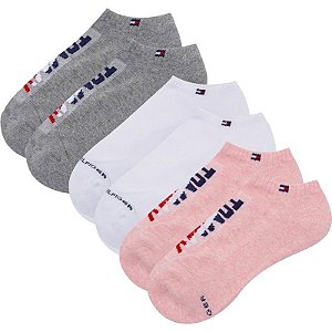 Meias Tommy Hilfiger THW221NS01 002 - Feminino (3 Pares)