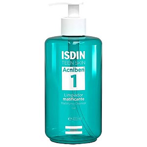 Gel Limpeza Isdin Oily Skin Acniben Matificante Limpador - 400mL