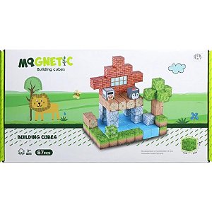 Jogo de Cubos Magnéticos de Construção Chuang Huang - CH1276 (87 peças)