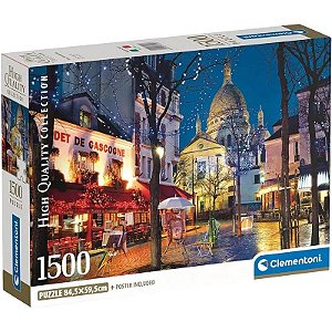 Quebra-cabeça Paris Montmartre High Quality Collection Clementoni - 31709 (1500 Peças)
