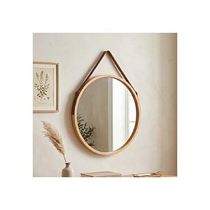 Espelho de Parede Circular Pendente 45 CM
