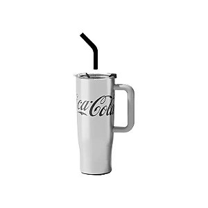 Copo Térmico Nonoo Coca-Cola NS1200B1 com Canudo - Prata 1200ML