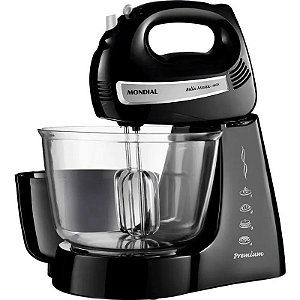 Batedeira Mondial B-23-NP Bella Massa Inox 220v Preta