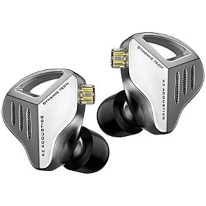 Fone de Ouvido Monitor KZ KZ-ZVX Prata