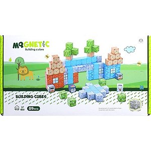 Kit de Cubos Magnéticos de Construção Chuang Huang - CH1278 (89 peças)