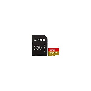 Cartão de Memória Micro SD Sandisk Extreme U3 V30 128GB 4K - SDSQXAA-128G-GN6AA