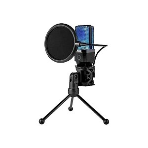 Microfone Redragon GM212 Adne RGB/USB-C - Preto
