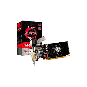 Placa de vídeo Afox 2GB AMD Radeon R5 230 GDDR3 AFR5230-2048D3L9 64 BITS 625MHZ HDMI, DVI, VGA (D-Sub), perfil baixo