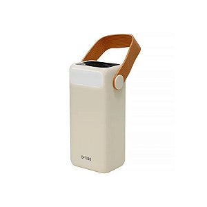 Carregador Portátil G-Tide Poweroasis 40000 Mah 2 Saídas USB e USB-C Bege