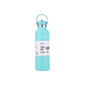 Garrafa Térmica Terrano - 750ML - com Bico + 2 Canudos - Azul Claro