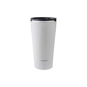 Copo Térmico Zojirushi Inox com Tampa a Vácuo Branco 450ML