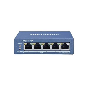 Hub de Switch Hikvision 04P 10/100/1000MBPS Poe DS-3E0505P-e/M