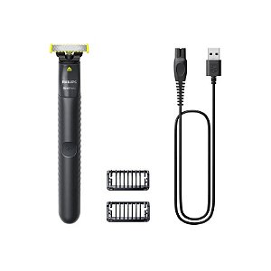 Barbeador Elétrico Philips Oneblade QP1424/10 - Recarregável - Preto e Verde