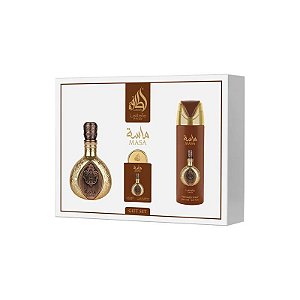 Kit Presente Lattafa Pride Masa - 3 Em 1 - Eau de Parfum - Unissex - 100ML