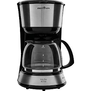 Cafeteira Elétrica Britânia BCF36I Inox Plus 750 Watts 110V/60Hz Preto