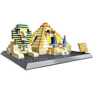 Blocos de Construção Architecture Grandes Pirâmides de Gizé Wange - 4210 (623 Peças)
