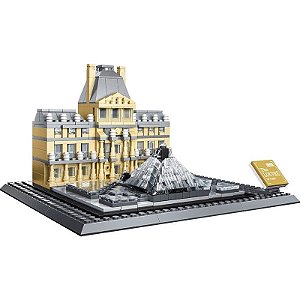 Bloco de Construção Arquitetura do Louvre Wange - 4213 (785 Peças)