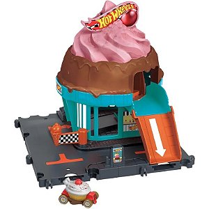 Hot Wheels City Centro Cidade Sorvete Enrolado Mattel - HTN77