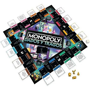 Jogo de Mesa Monopoly Dados e Tragos Hasbro - G2226